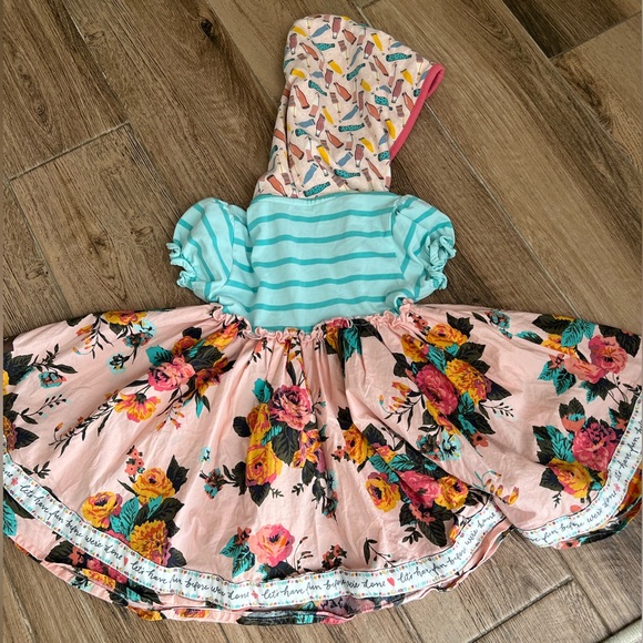 Matilda Jane Sing a Song Hooded Chrissy Dress Size 2 - Picture 3 of 3